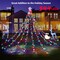 Outdoor Christmas Lights 344 LED Christmas Star Lights with 9 Strands 11.9ft Waterfall Tree Lights, 8 Modes, Waterproof & Timer for Garden Yard Patio Outdoor Xmas Decorations,Red Green White